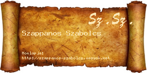 Szappanos Szabolcs névjegykártya